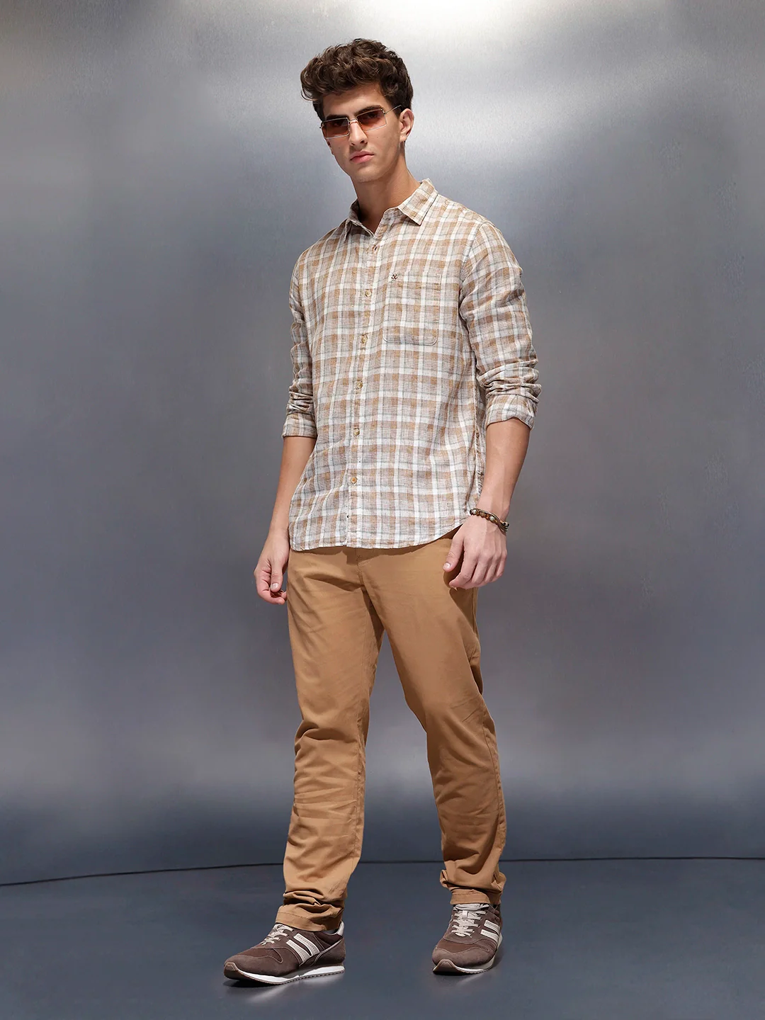 Casual Slim Fit Trouser | Brown - Image 2