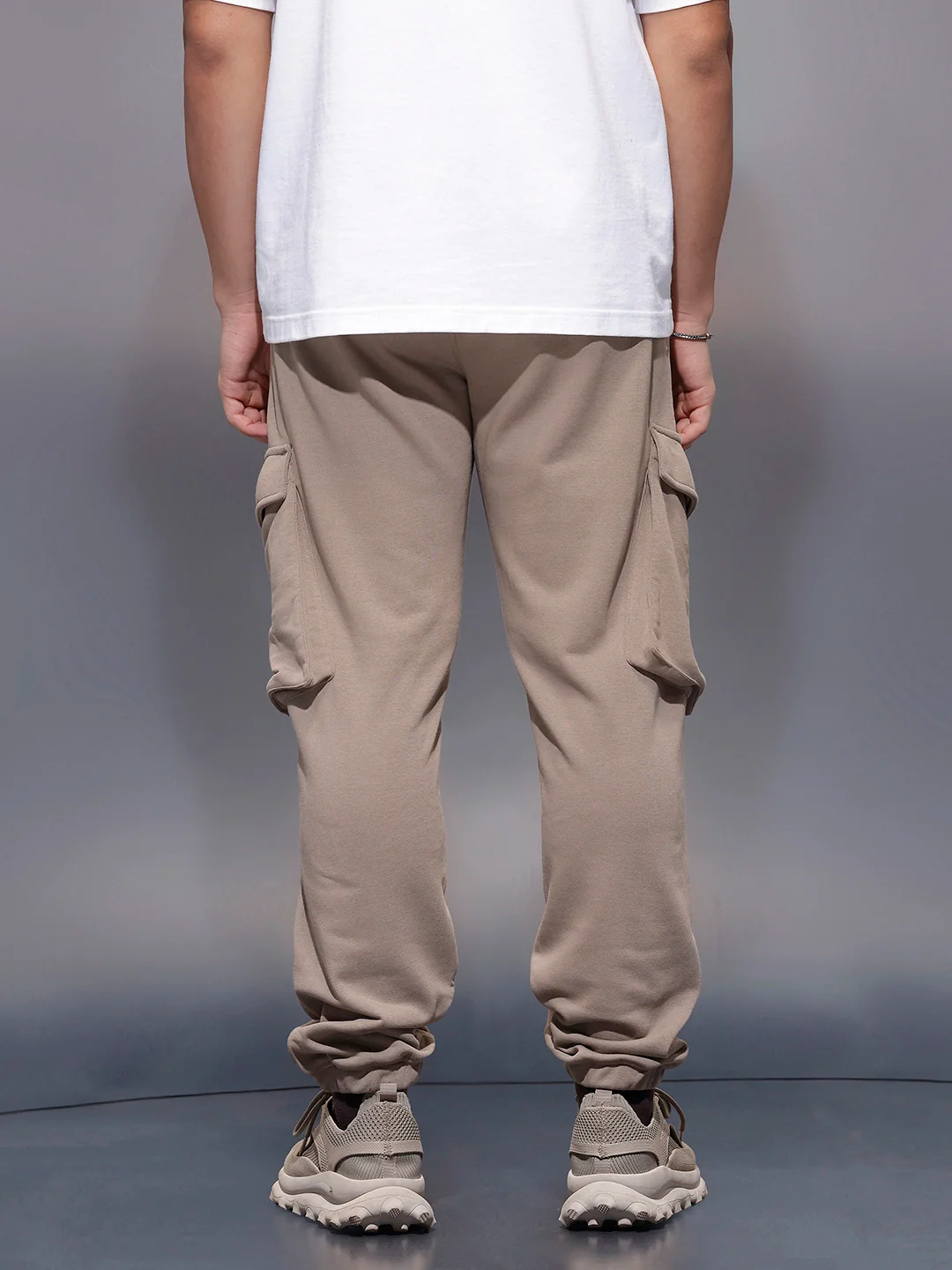 Casual Utility Pocket Joggers | Khaki - Image 3