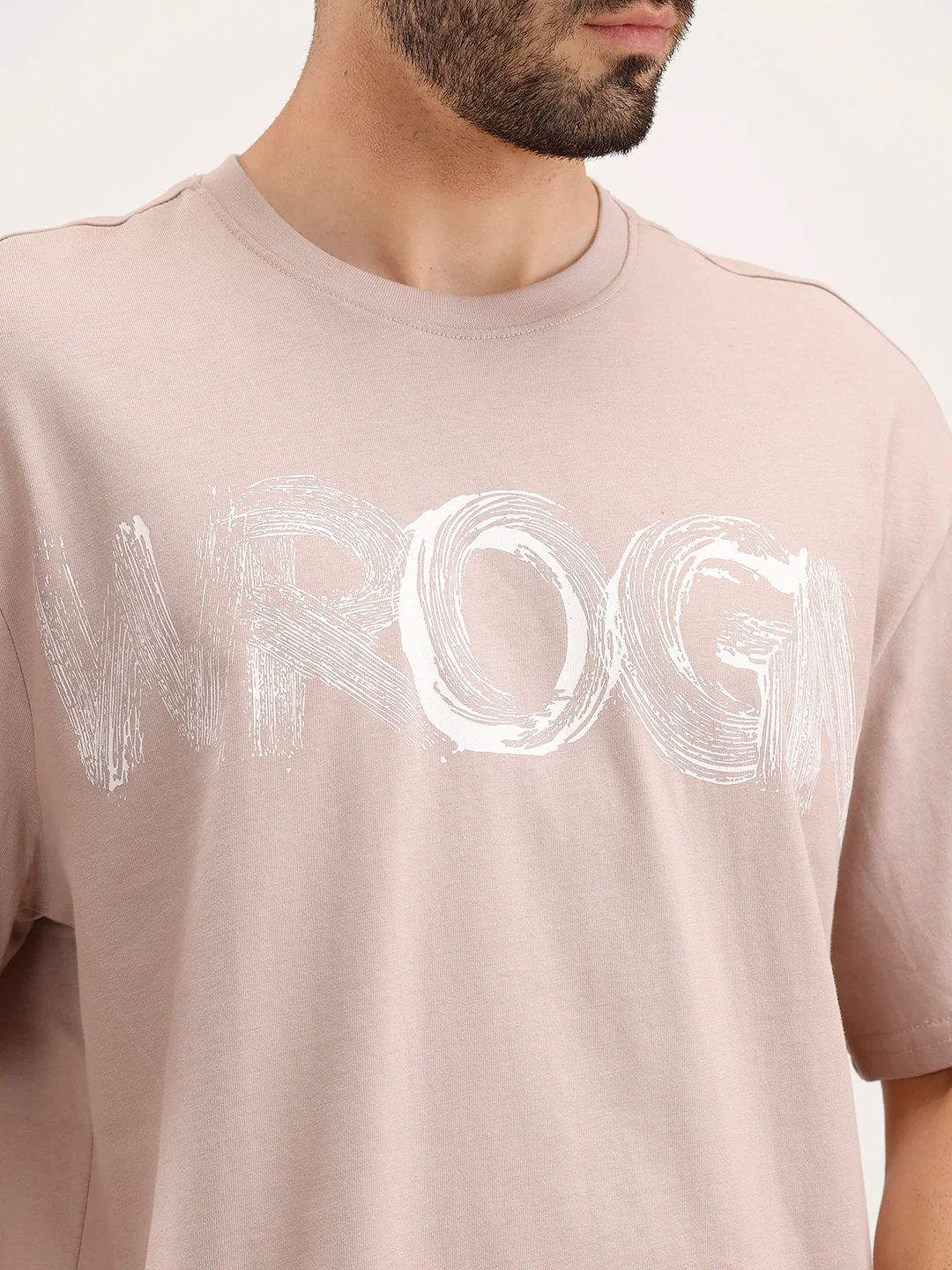 Classic Placement Printed T-Shirt | Brown - Image 5