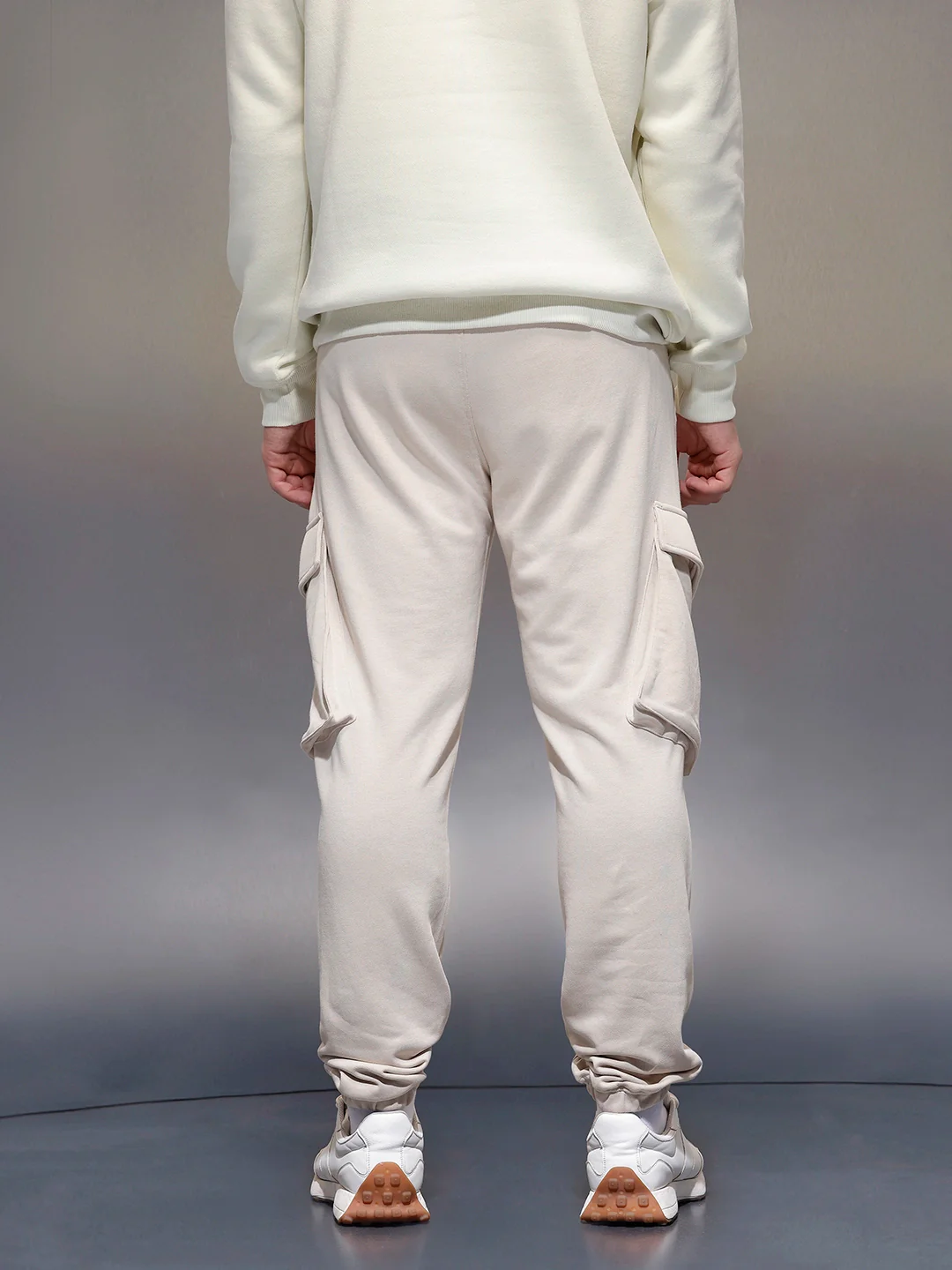 Classic Regular Fit Jogger | Beige - Image 3
