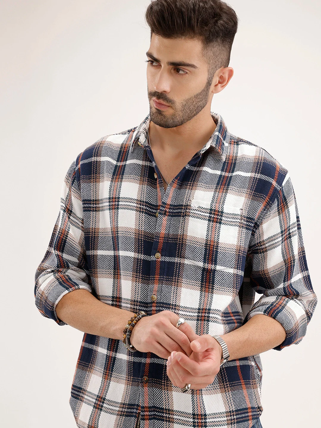 Comfort Fit Checkered Shirt | Multicolor
