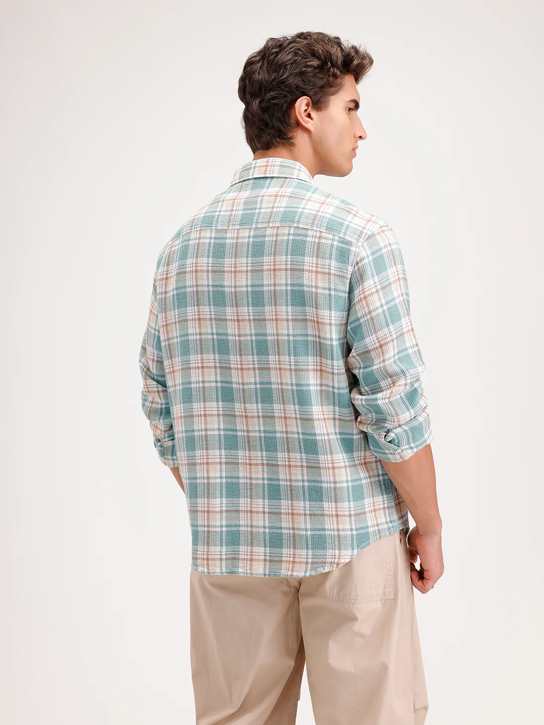 Comfort Fit Double Pocket Shirt | Green - Image 3