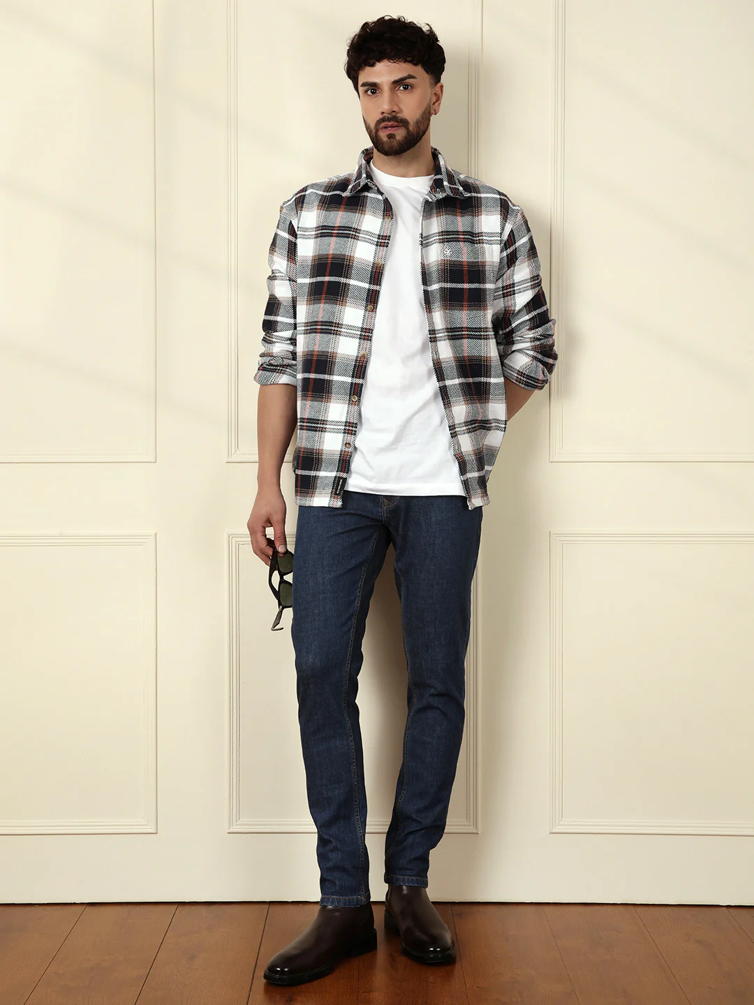 Faded Slim Tapered Jeans | Dark Blue - Image 2