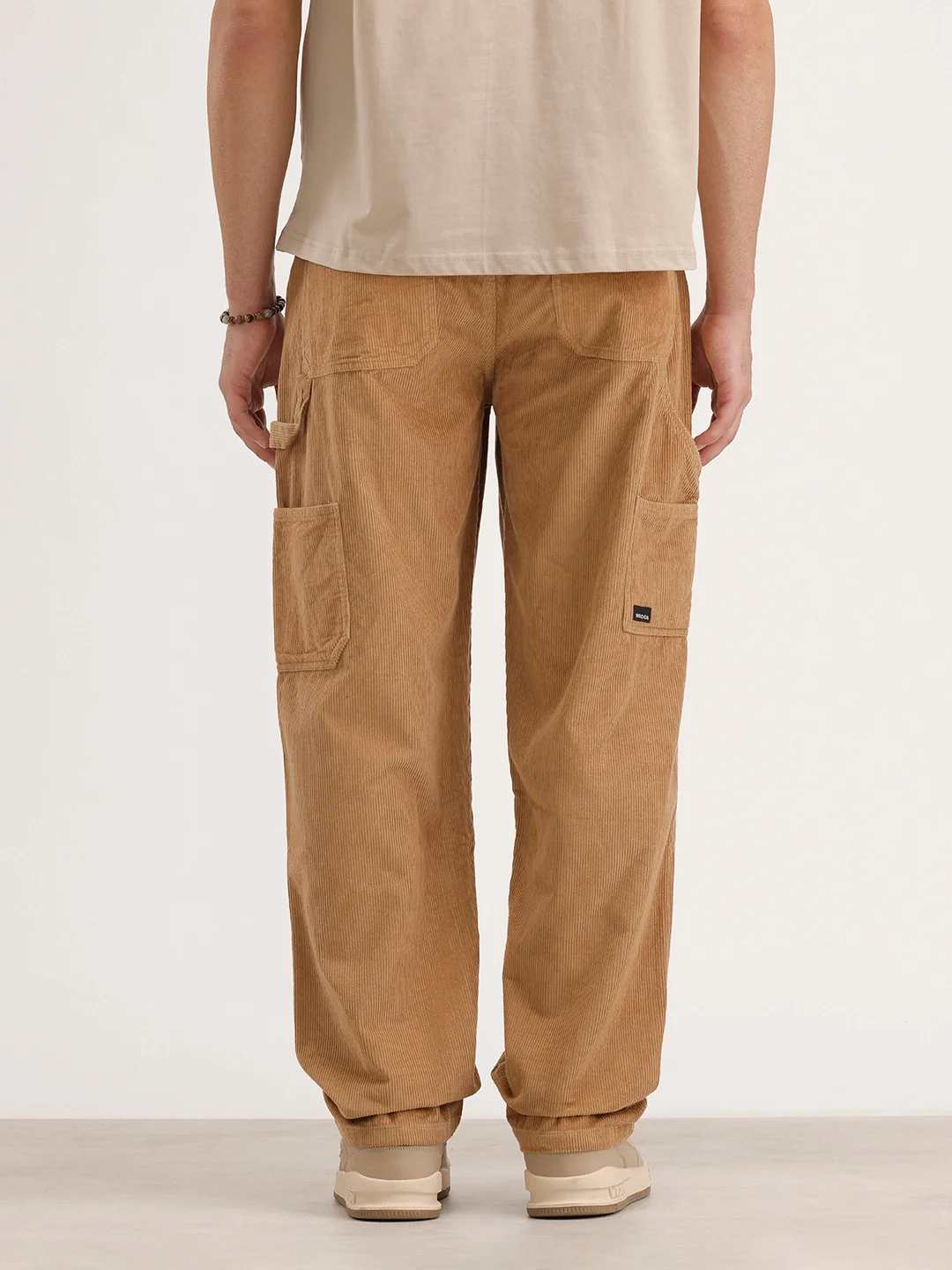 Loose Fit Cargo Trouser | Khaki - Image 3