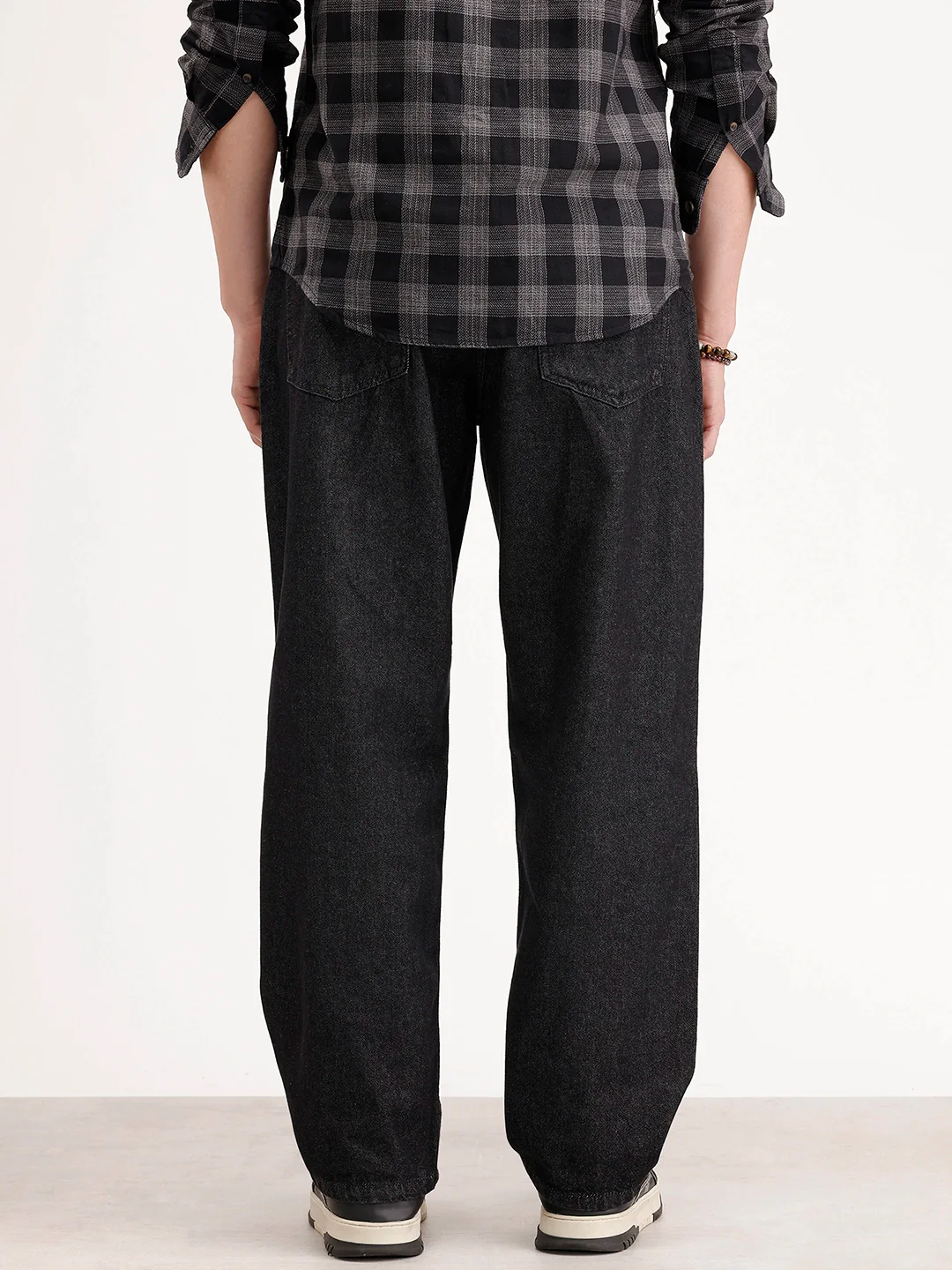 Loose Fit Denim Jeans | Black - Image 3