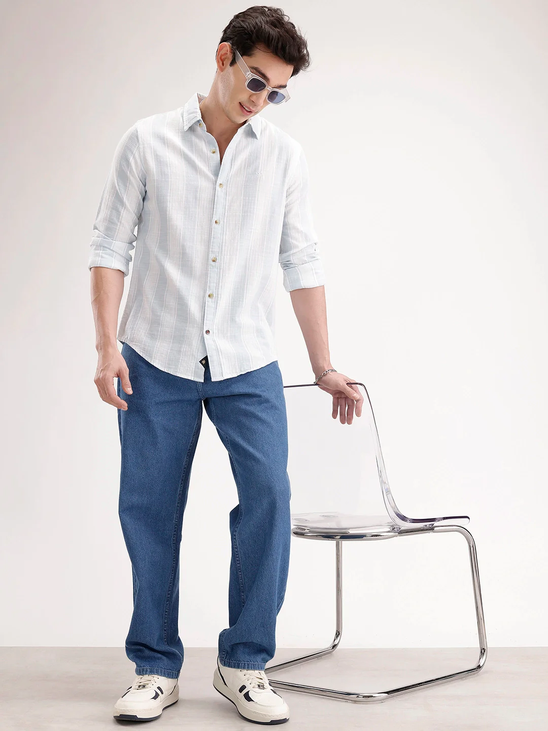 Loose Fit Denim Jeans | Blue - Image 2