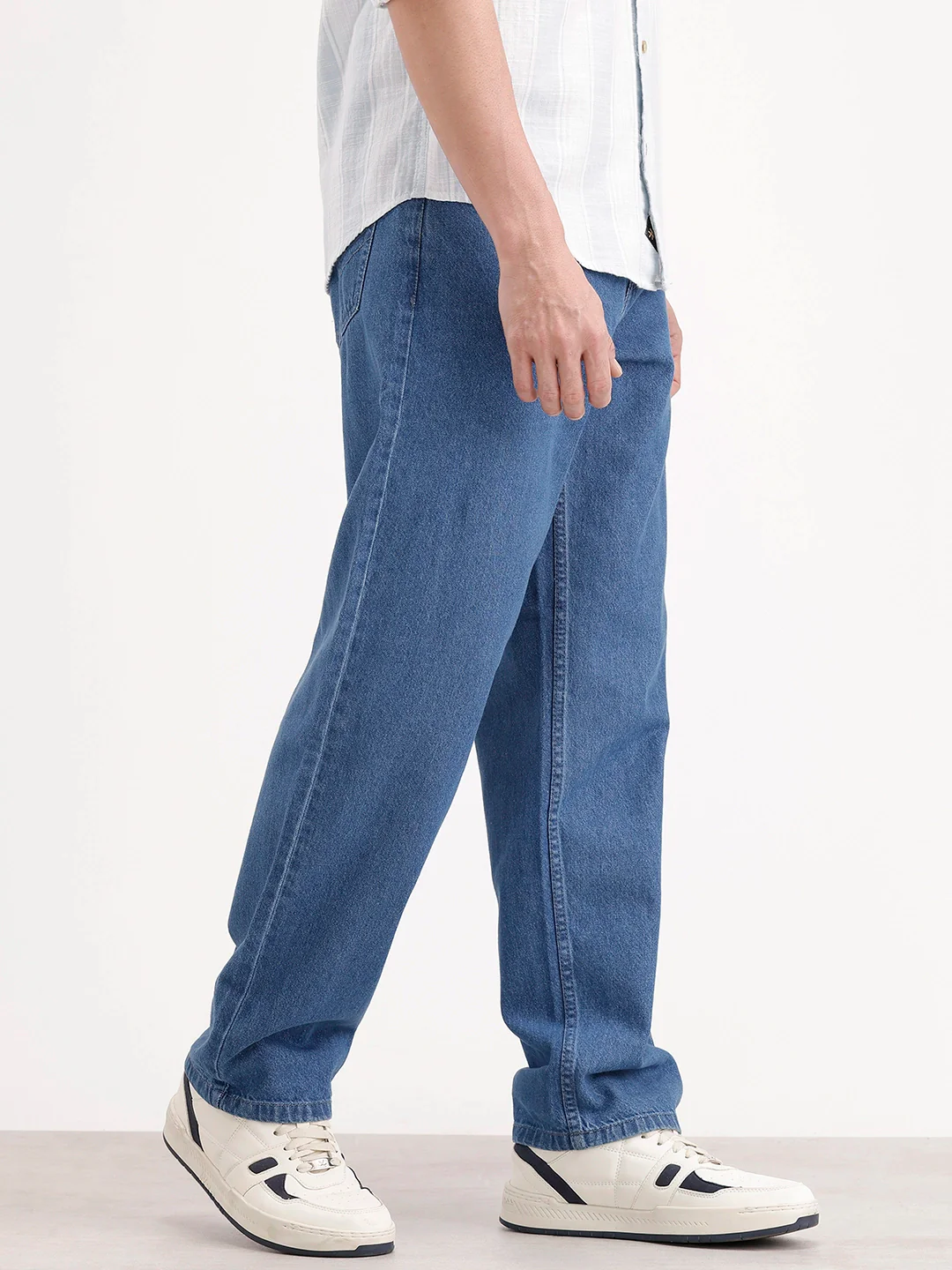 Loose Fit Denim Jeans | Blue - Image 4