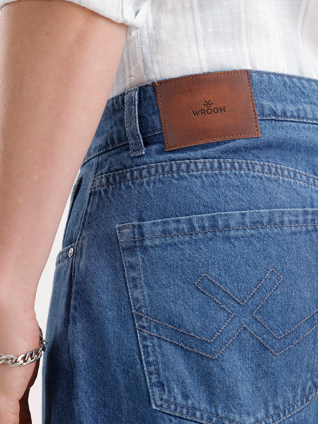 Loose Fit Denim Jeans | Blue - Image 6