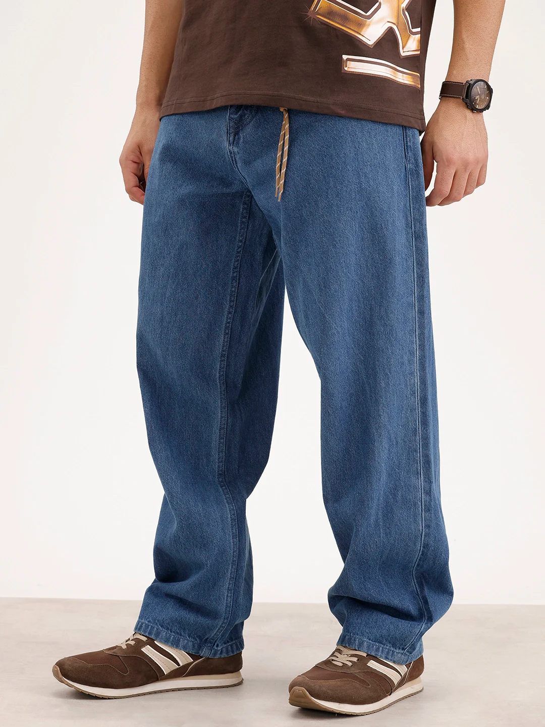 Loose Fit Denim Jeans | Blue - Image 4