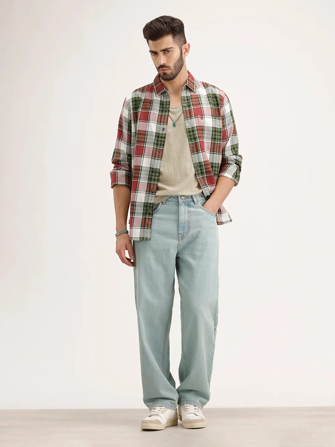 Loose Fit Denim Jeans | Light Blue - Image 2