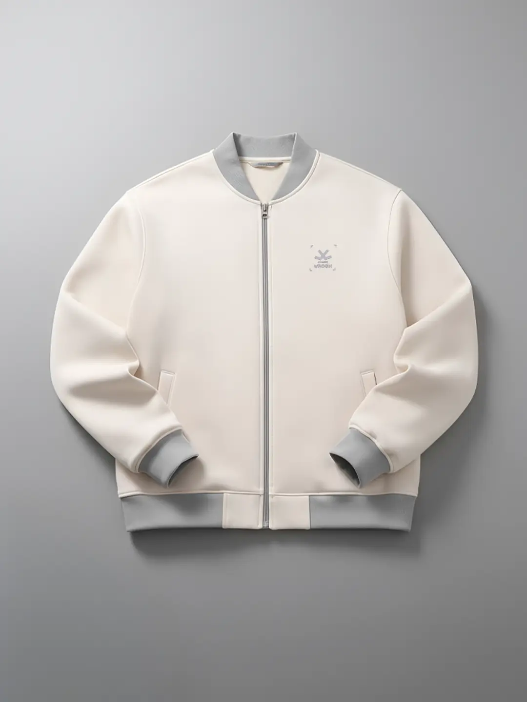 Men's Casual Zip-Up Jacket With Contrast Trim | Tapioca