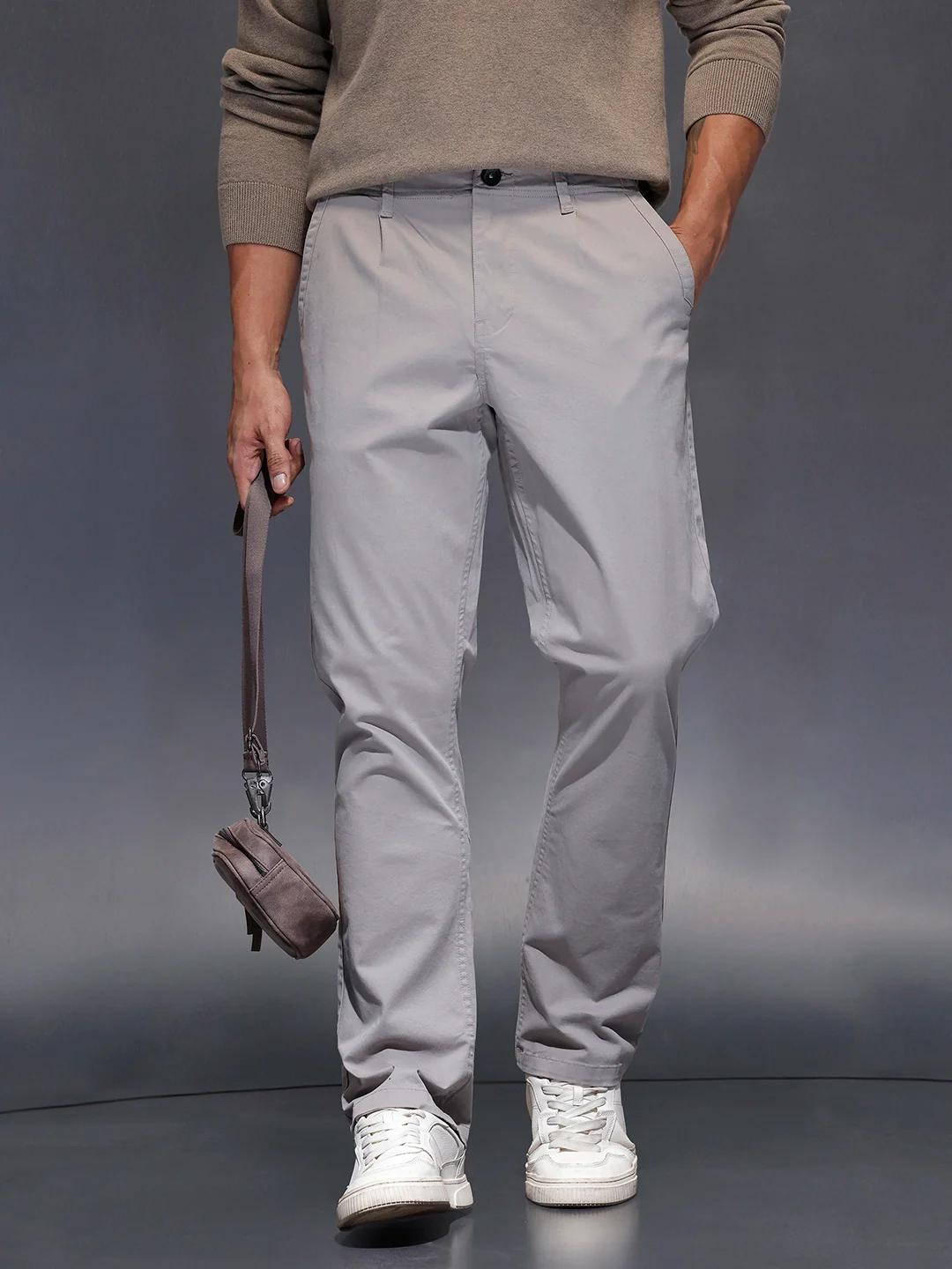 Men's casual relax fit trouser | Grey