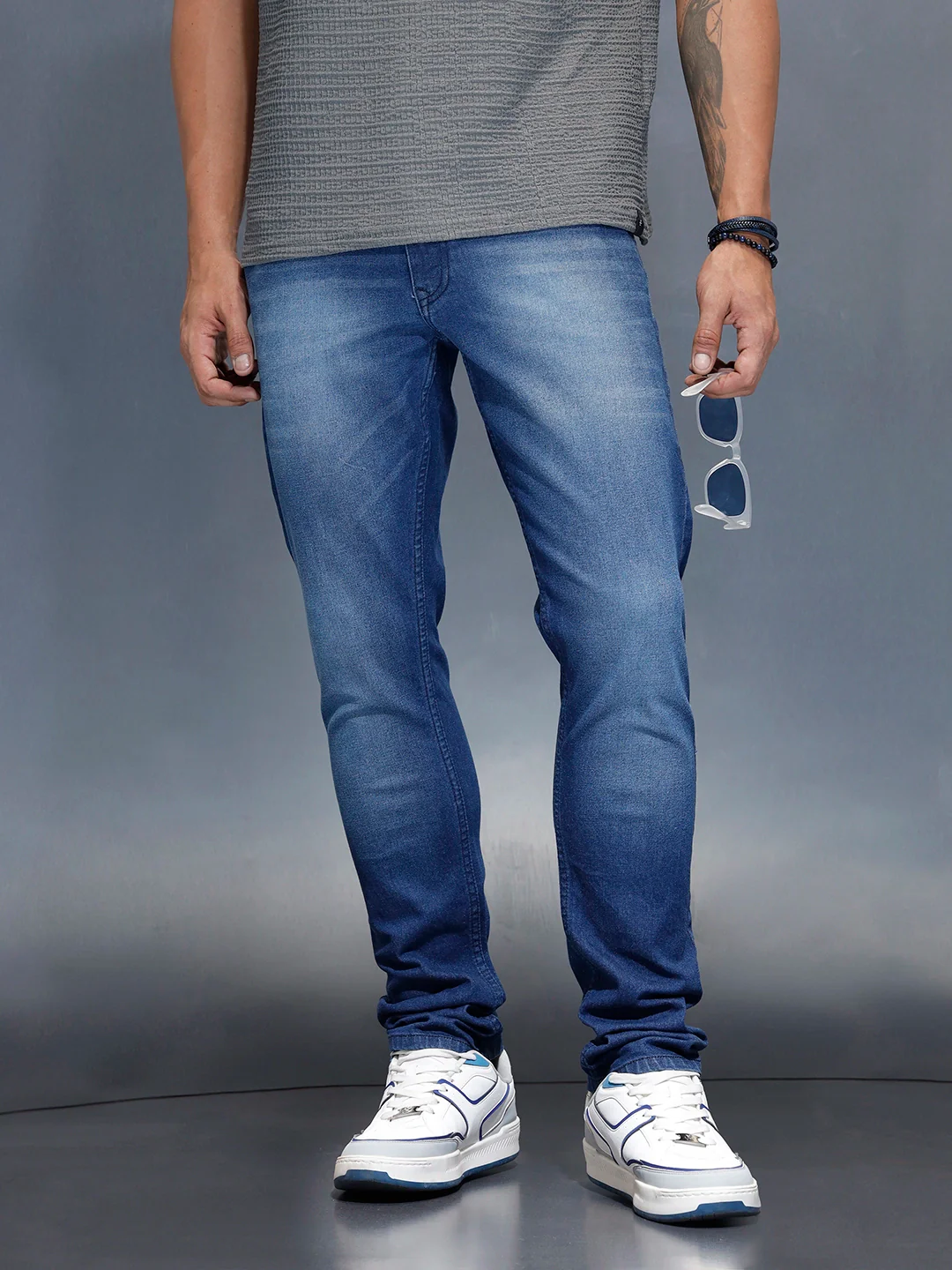 Men's Casual Relaxed Fit Jeans | Blue