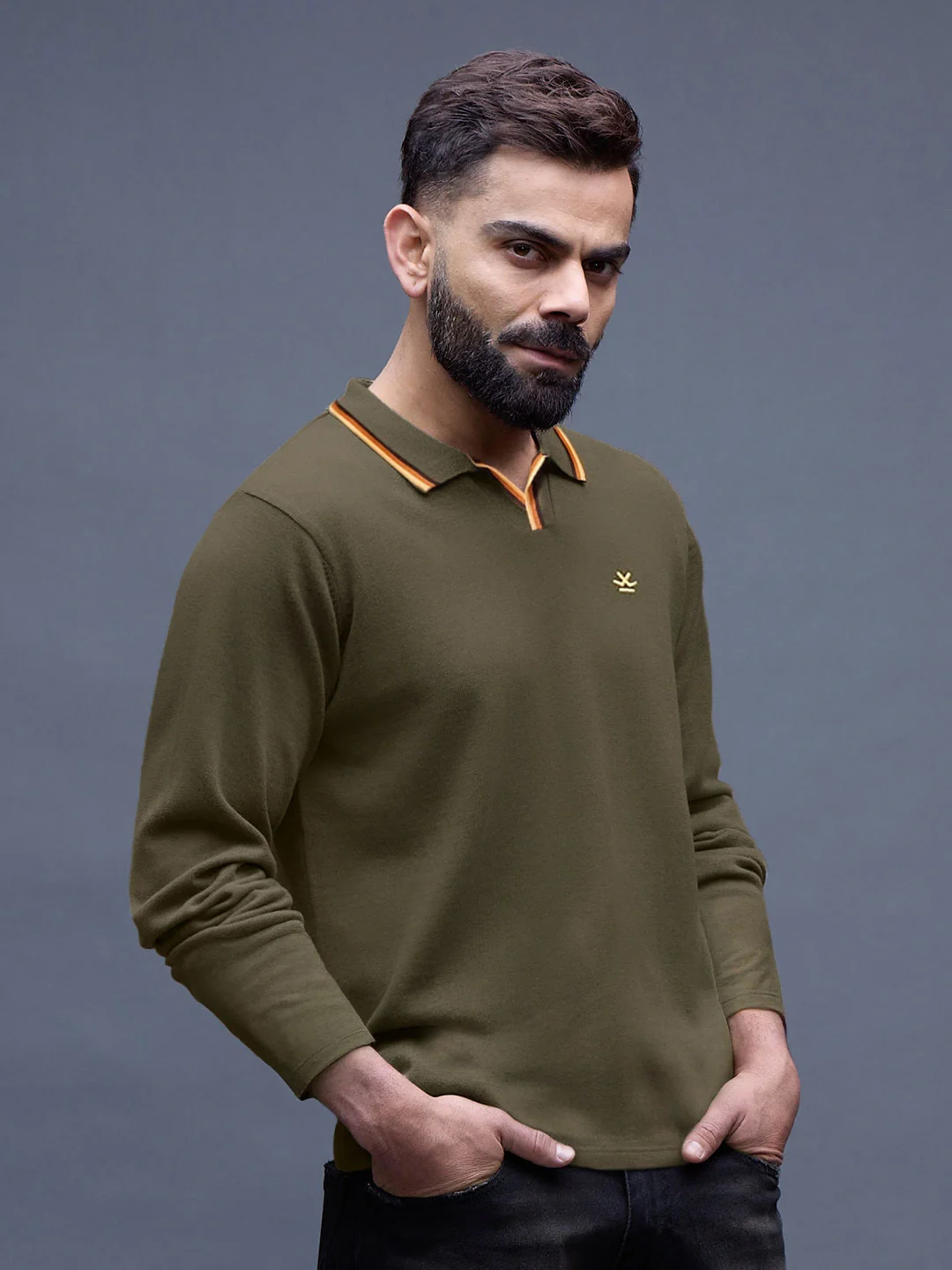 Men's Casual Slim fit Polo T-Shirt | Olive