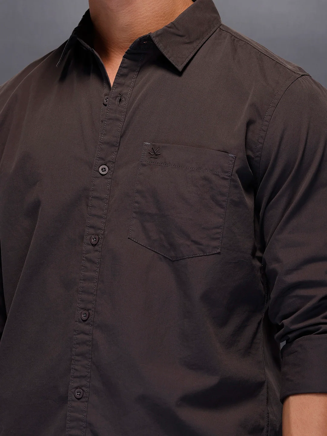 Men's Casual Slim Fit Shirt | Grey - Image 5
