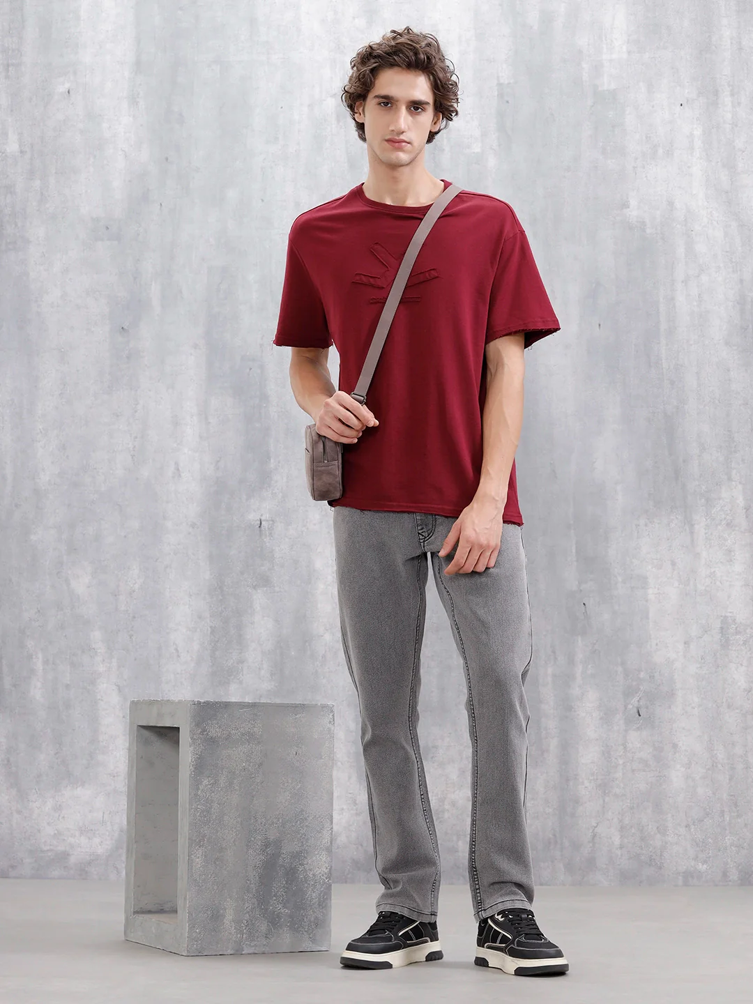 Men's Casual Straight Fit Jeans | Grey - Image 2