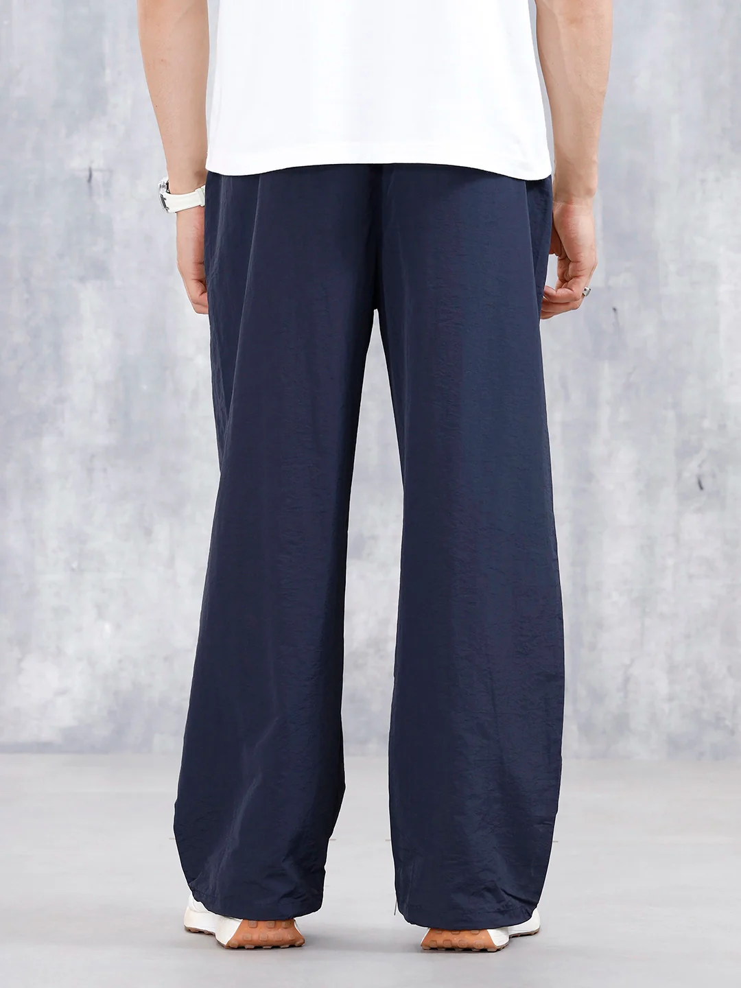 Men's Causal Oversized Fit Sport Look Jogger | Navy Blue - Image 3