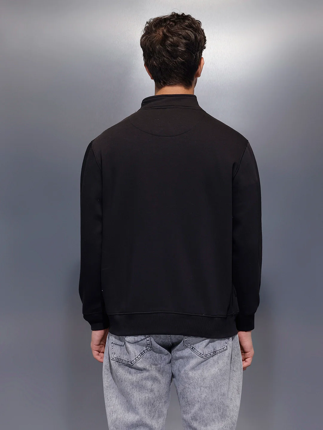 Men's Comfort Fit Sweatshirt | Black - Image 3