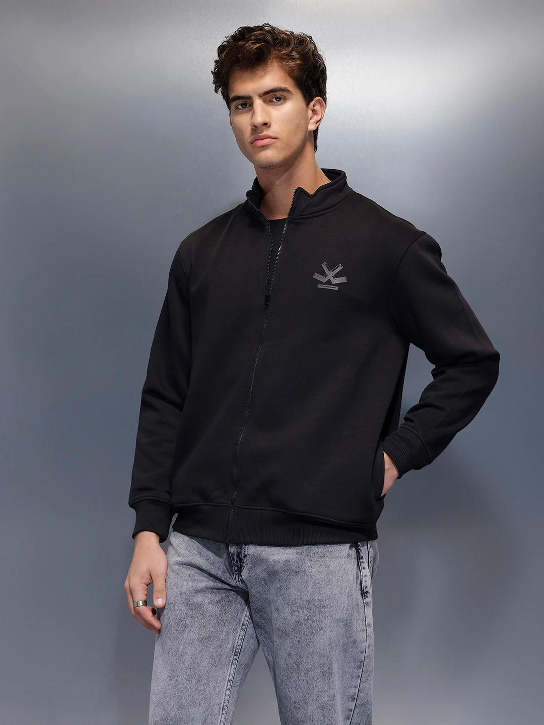 Men's Comfort Fit Sweatshirt | Black - Image 4