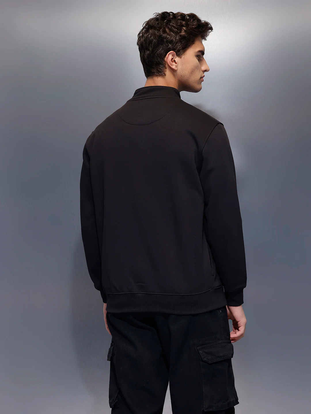 Men's Comfort Fit Sweatshirt | Black - Image 3