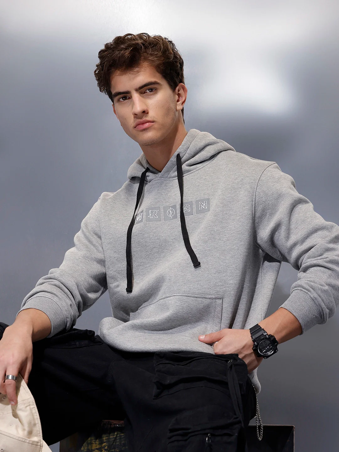 Men's Oversized Fit Hoodie | Grey