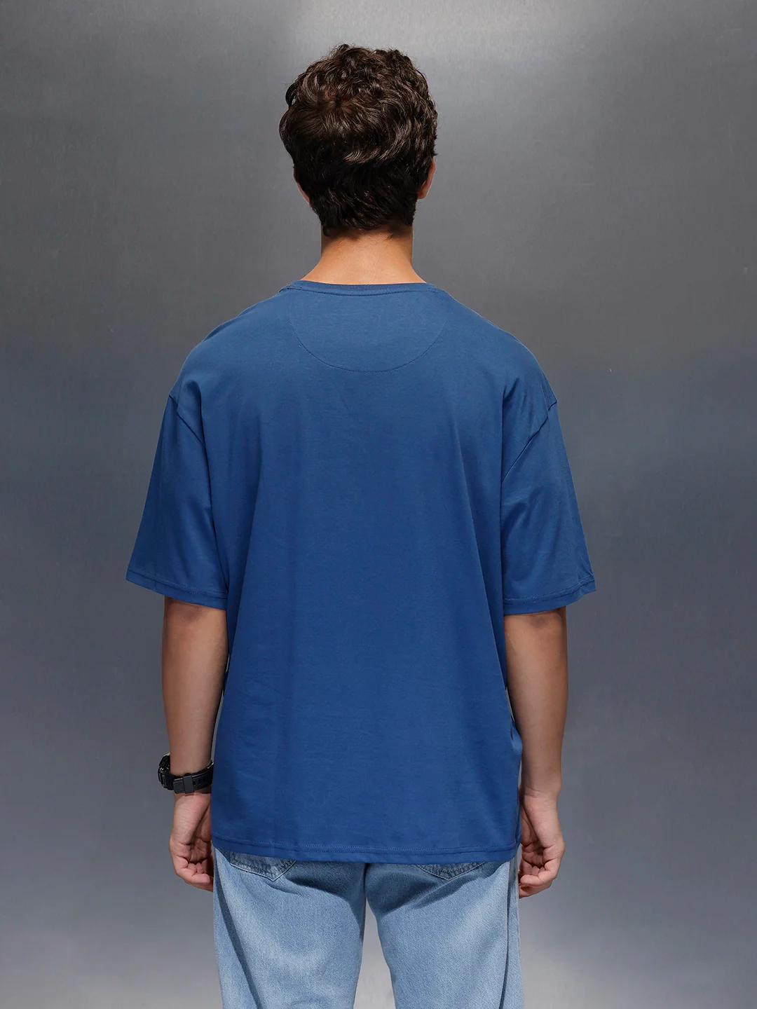 Men's Oversized 'The Office' Inspired Print | Navy Blue - Image 3