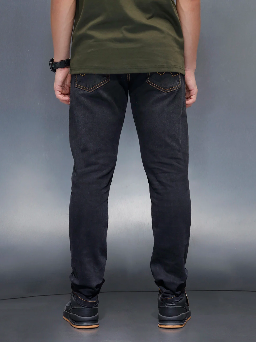 Men's slim fit jeans | Black - Image 3