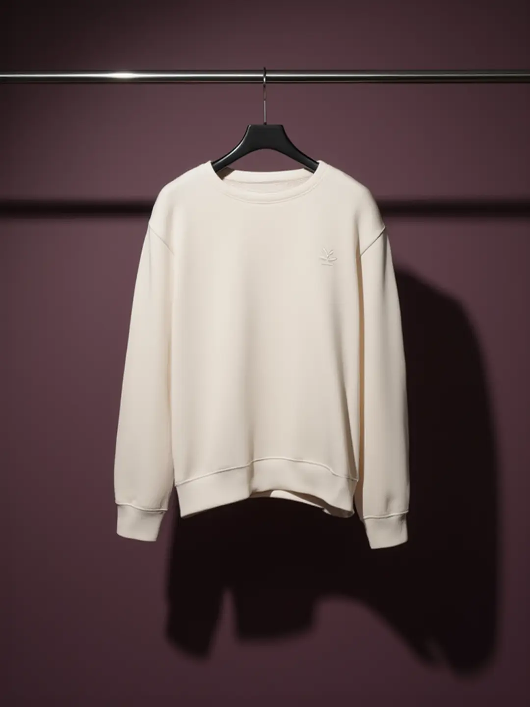 Men's Solid Casual Comfort Fit Sweatshirt | Aloe Wash