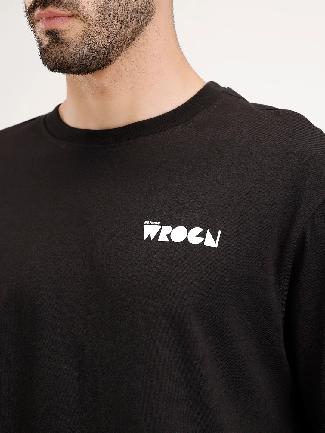 Oversized Backprinted T-Shirt | Black - Image 5