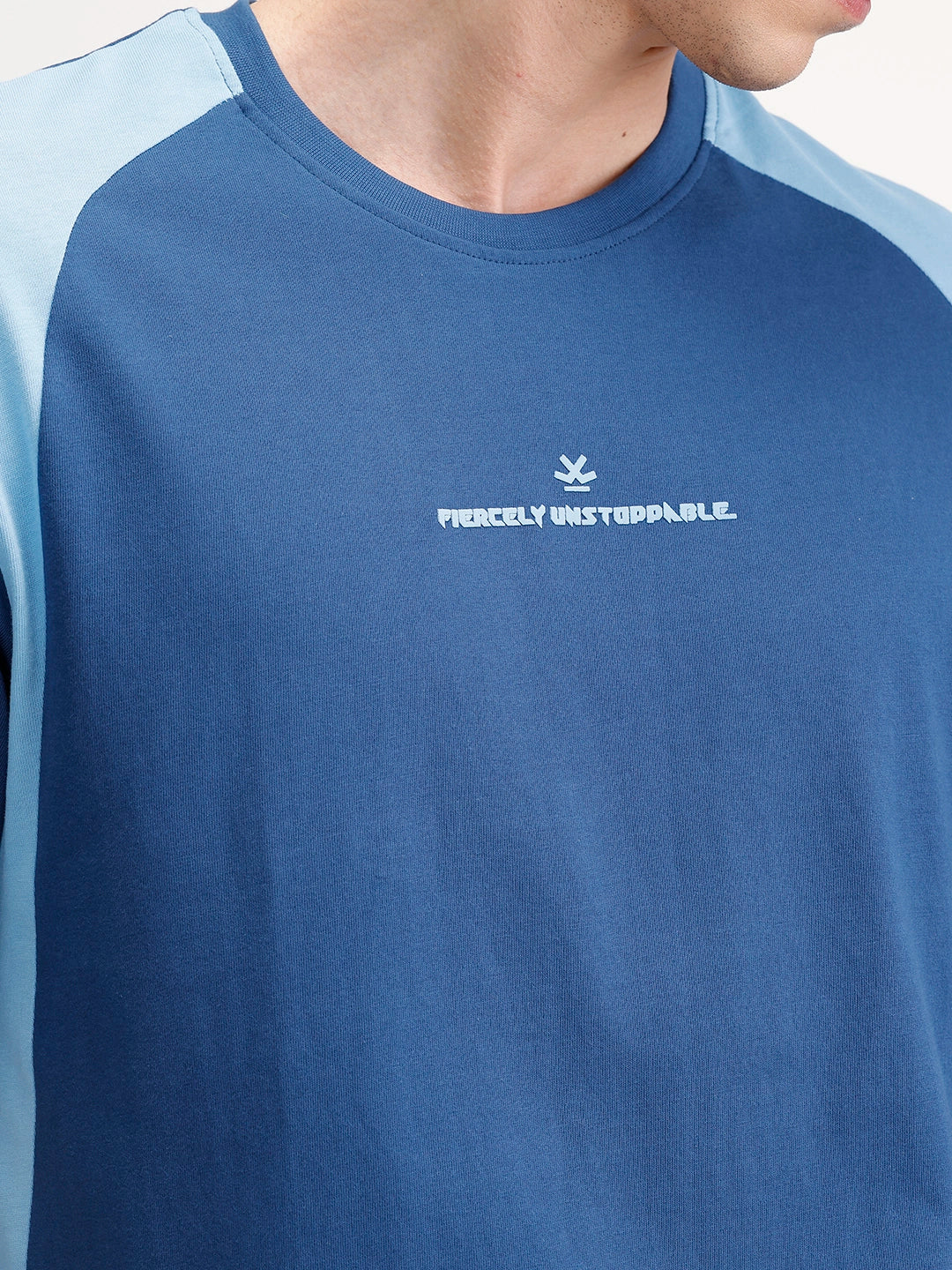 Oversized Cut & Sew T-Shirt | Dark Blue - Image 5