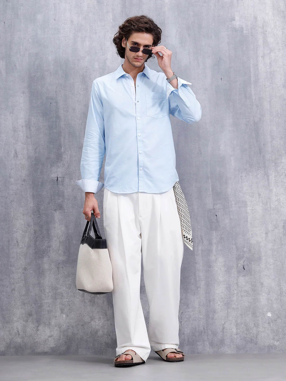 Premium Oxford Slim Fit Shirt | Blue - Image 2