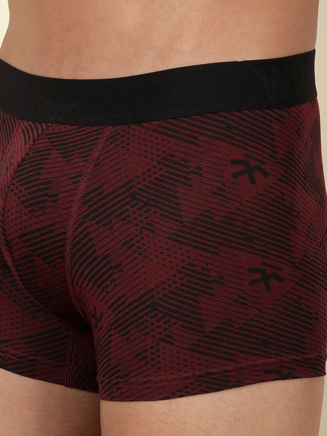 Printed Maroon 1-Pack Trunk - Image 5