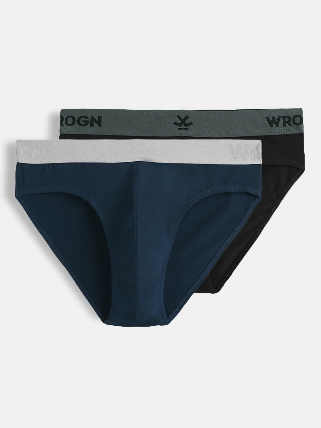 Cotton Spandex Solid 2-Pack Briefs