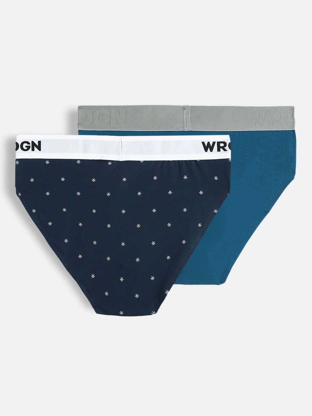 Pure Cotton Solid & Print 2-Pack Briefs - Image 2