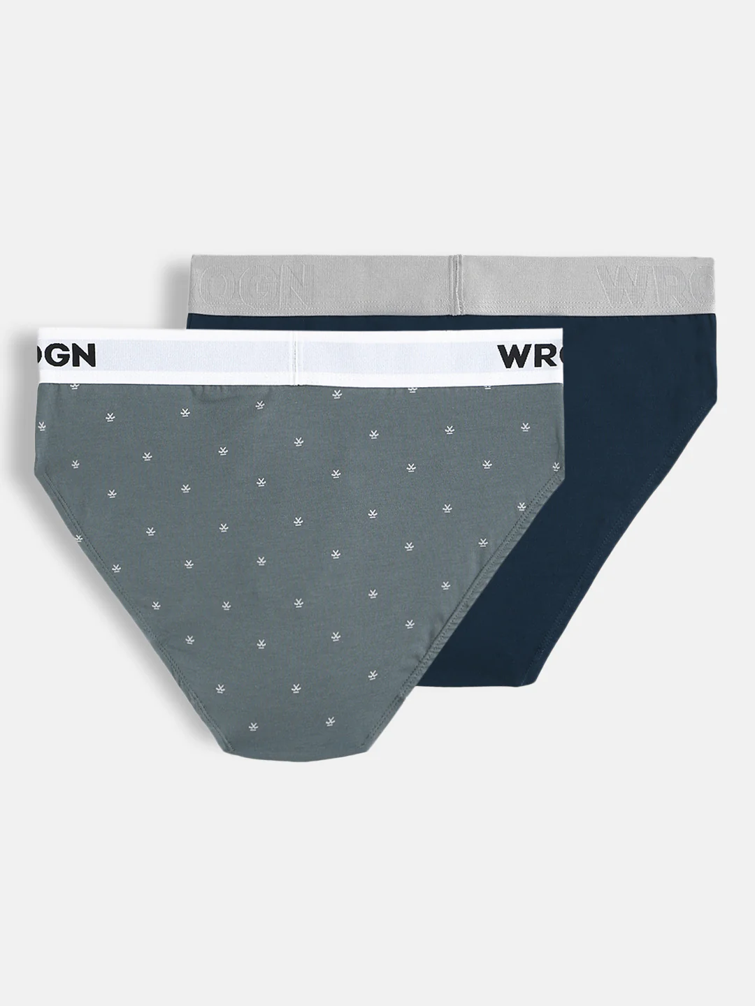 Pure Cotton Solid & Print Pack of 2 Briefs - Image 2
