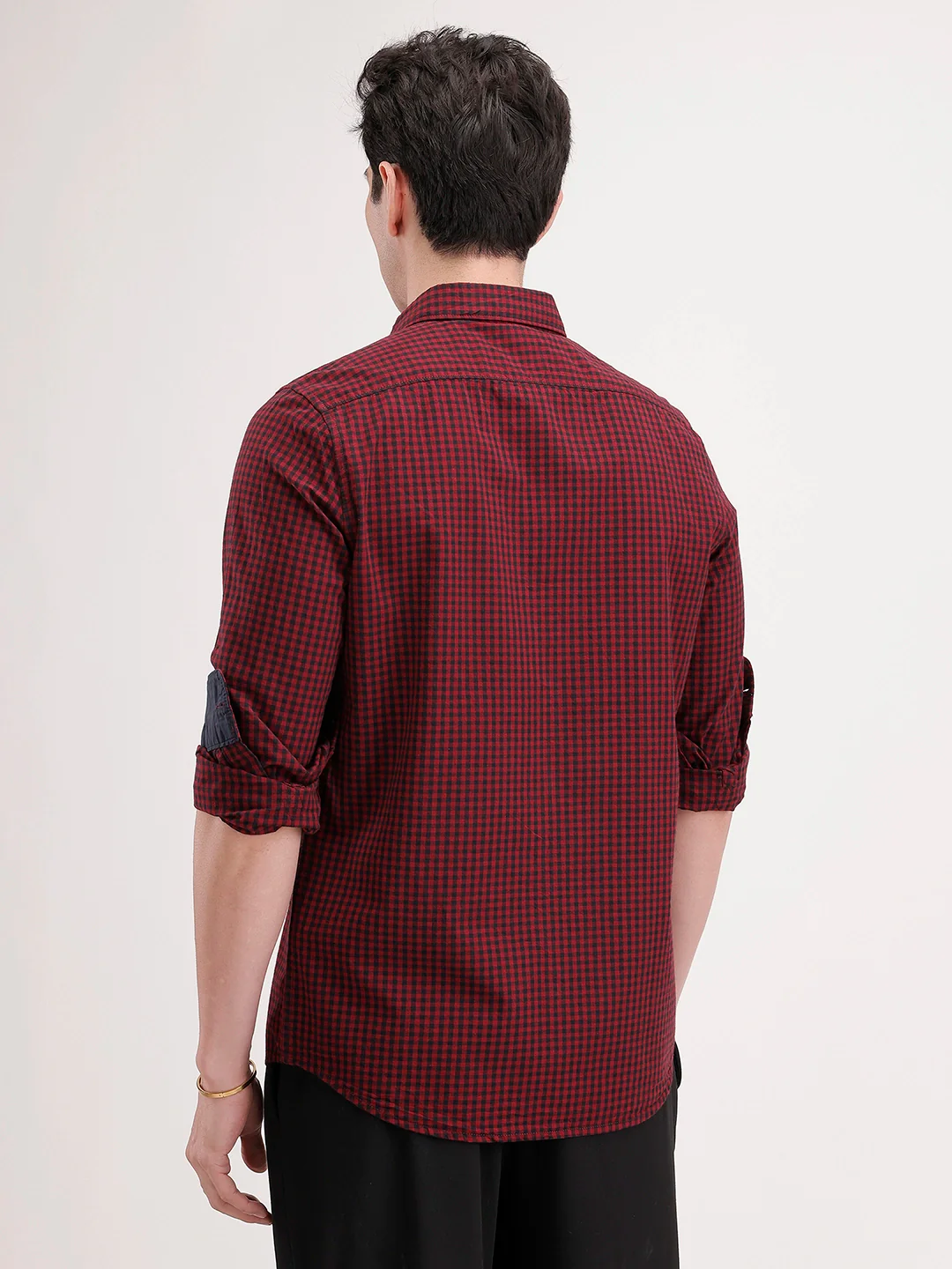 Regular Fit Checkered Shirt | Red - Image 3