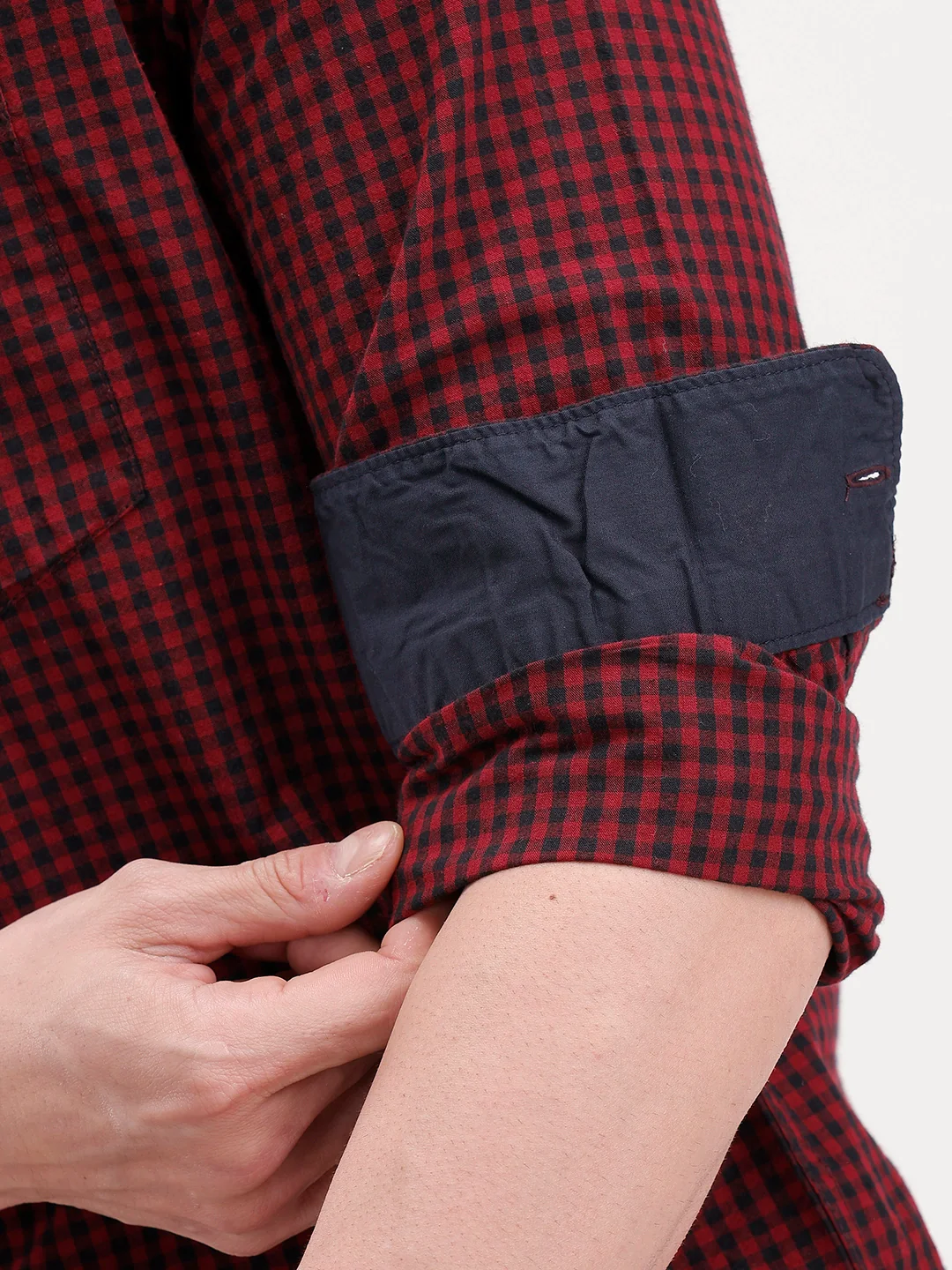Regular Fit Checkered Shirt | Red - Image 5