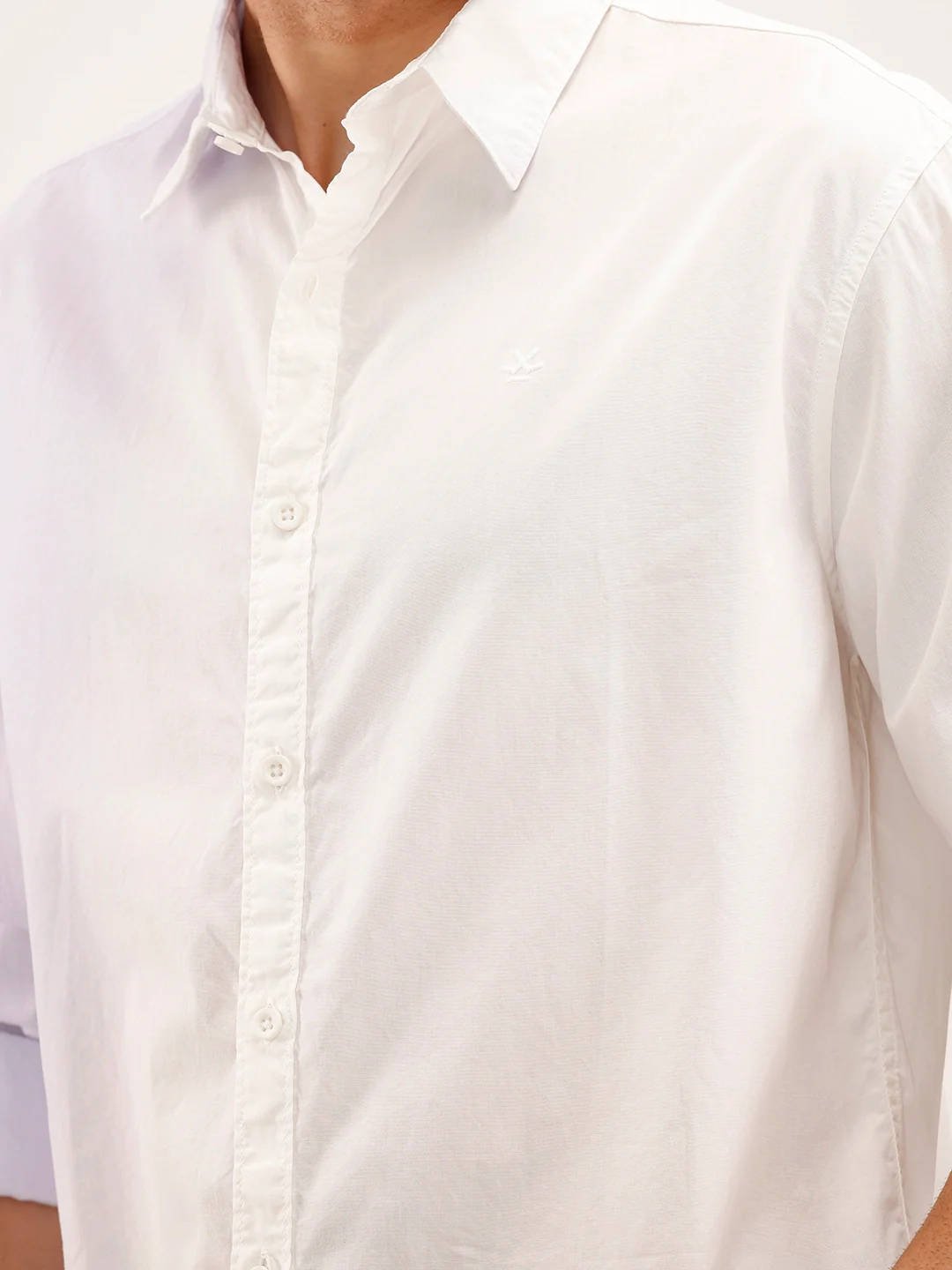 Regular Fit Gradient Shirt | White - Image 5