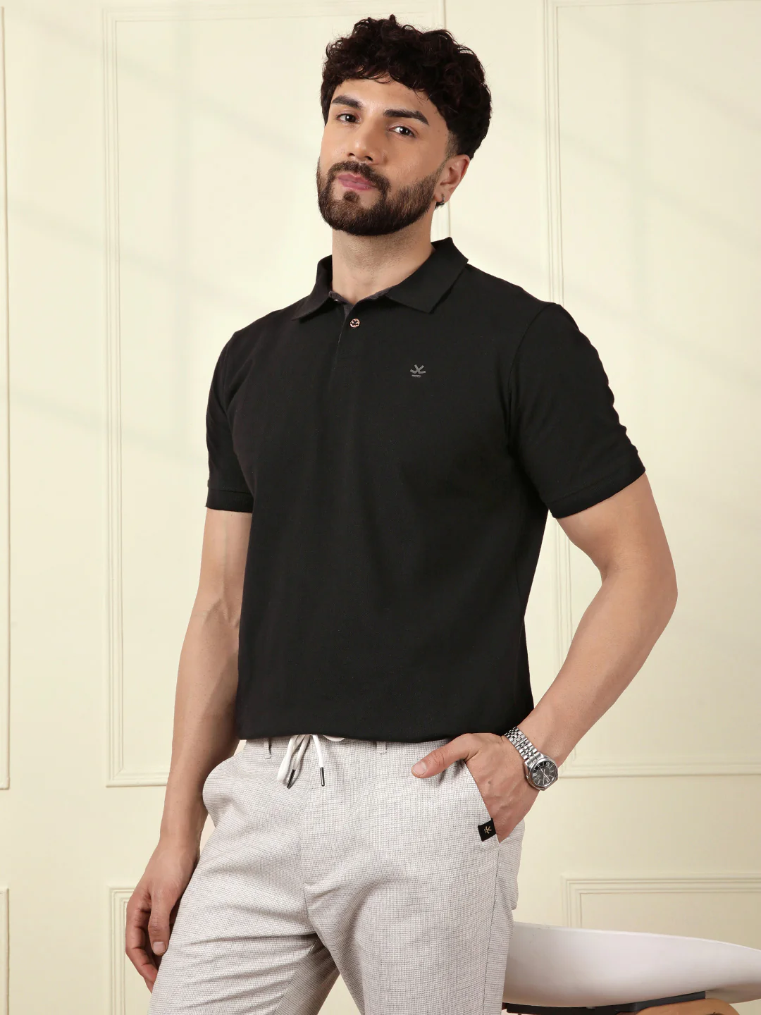 Sharp Solid Polo T-Shirt