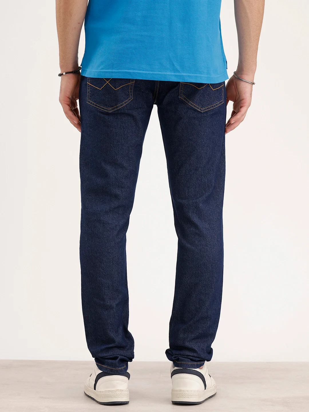 Skinny Fit Denim Jeans | Dark Blue - Image 3