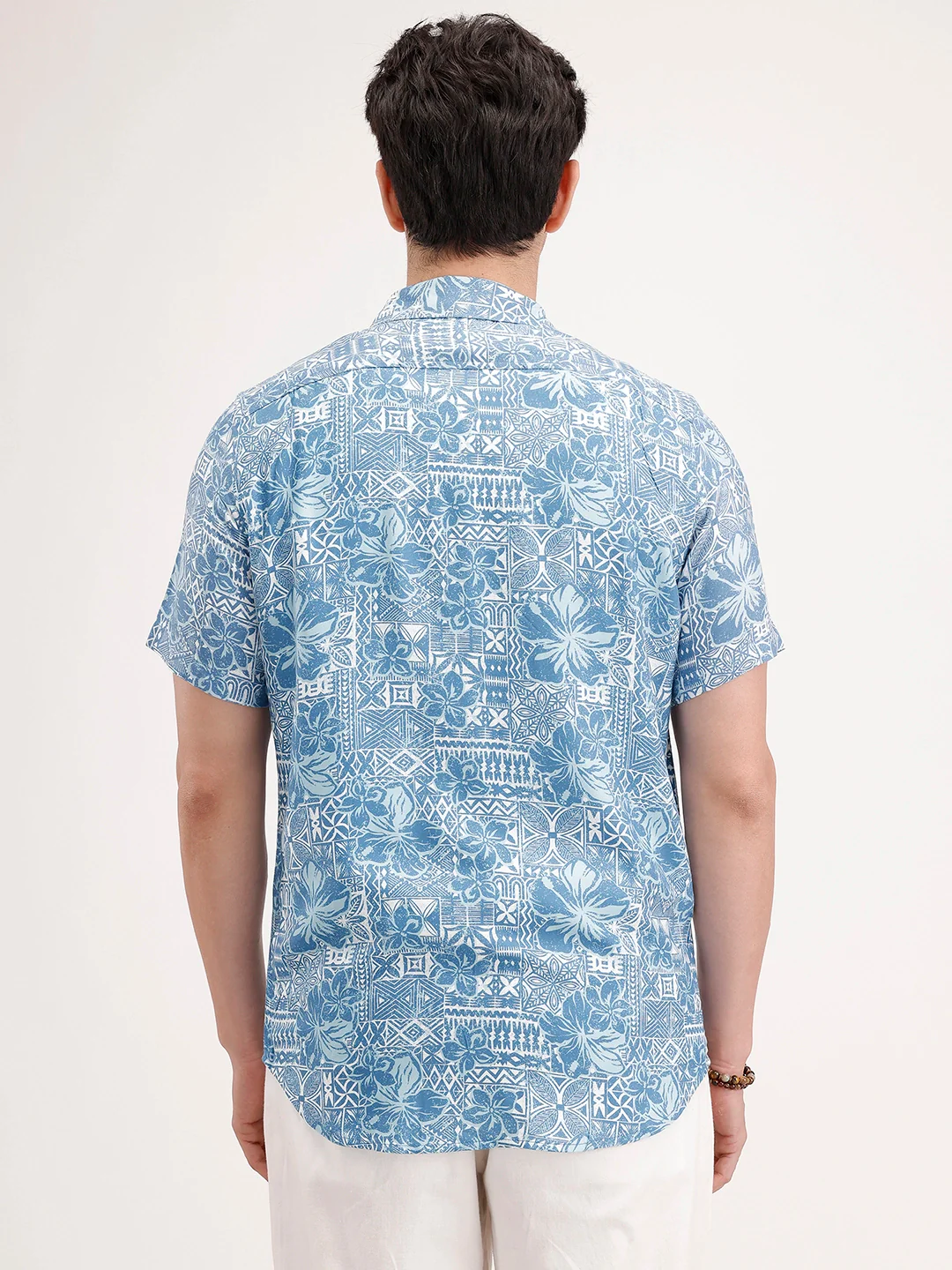 Slim Fit AOP Shirt | Blue - Image 3