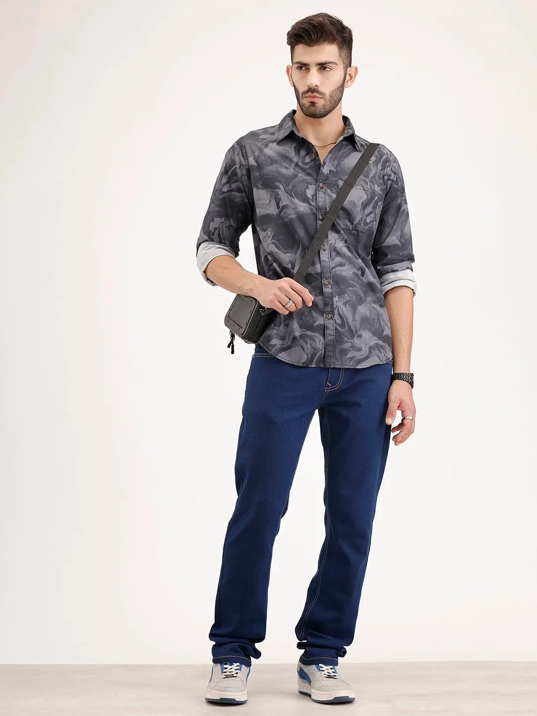 Slim Fit Denim Jeans | Dark Blue - Image 2