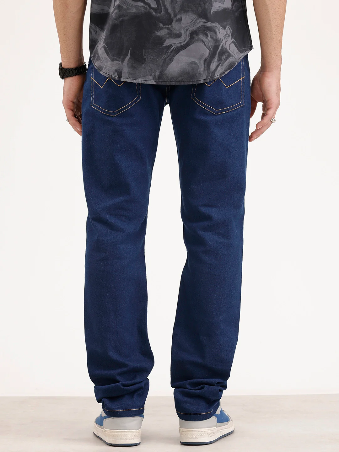 Slim Fit Denim Jeans | Dark Blue - Image 3