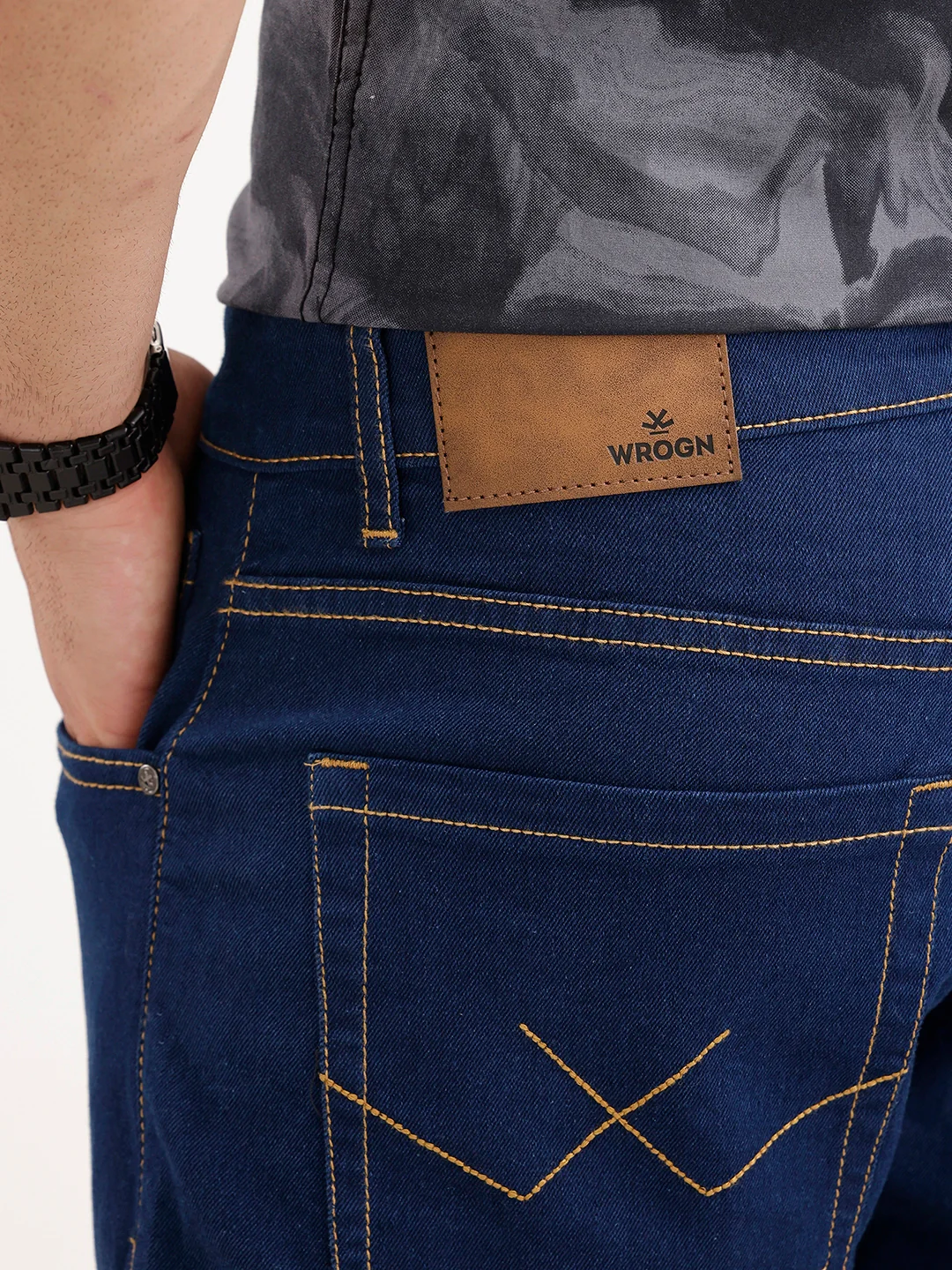Slim Fit Denim Jeans | Dark Blue - Image 6