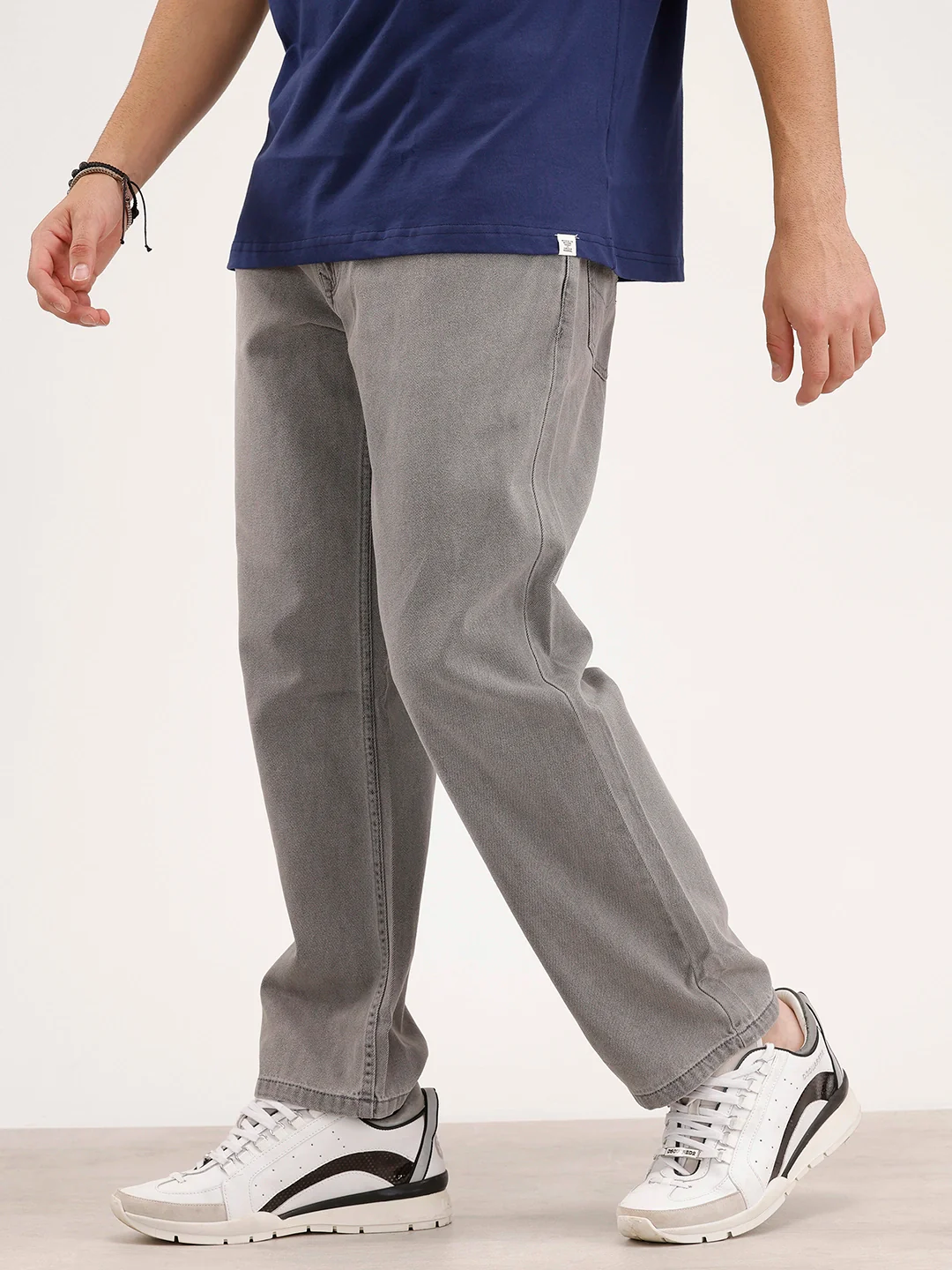 Solid Denim Jeans | Grey - Image 4