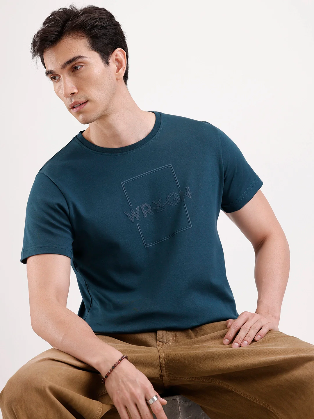 Solid HD Printed T-Shirt | Teal