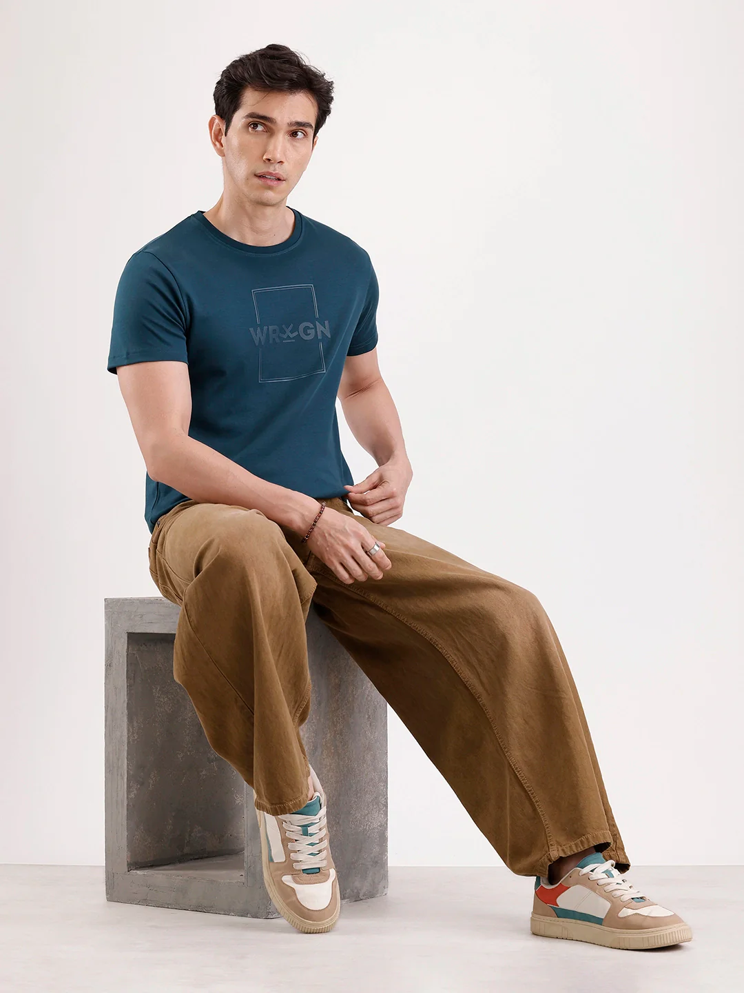 Solid HD Printed T-Shirt | Teal - Image 2