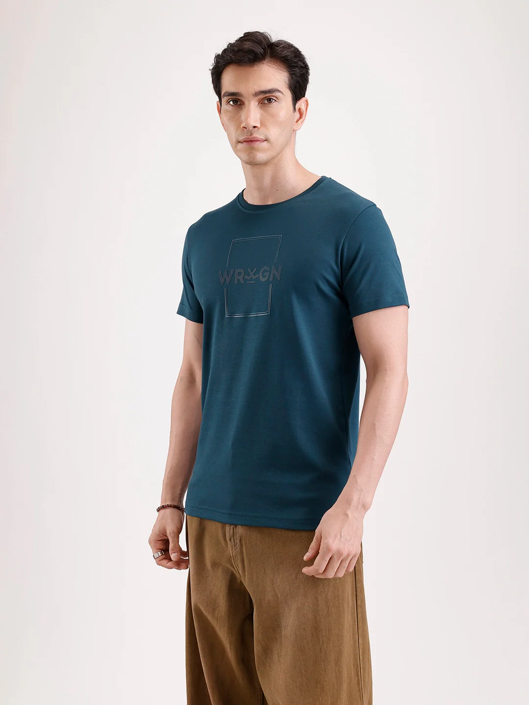 Solid HD Printed T-Shirt | Teal - Image 4