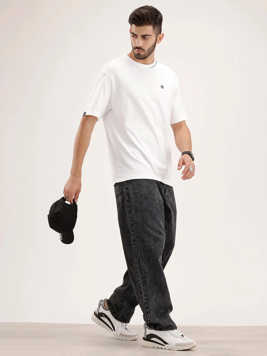 Solid HD Printed T-Shirt | White - Image 2