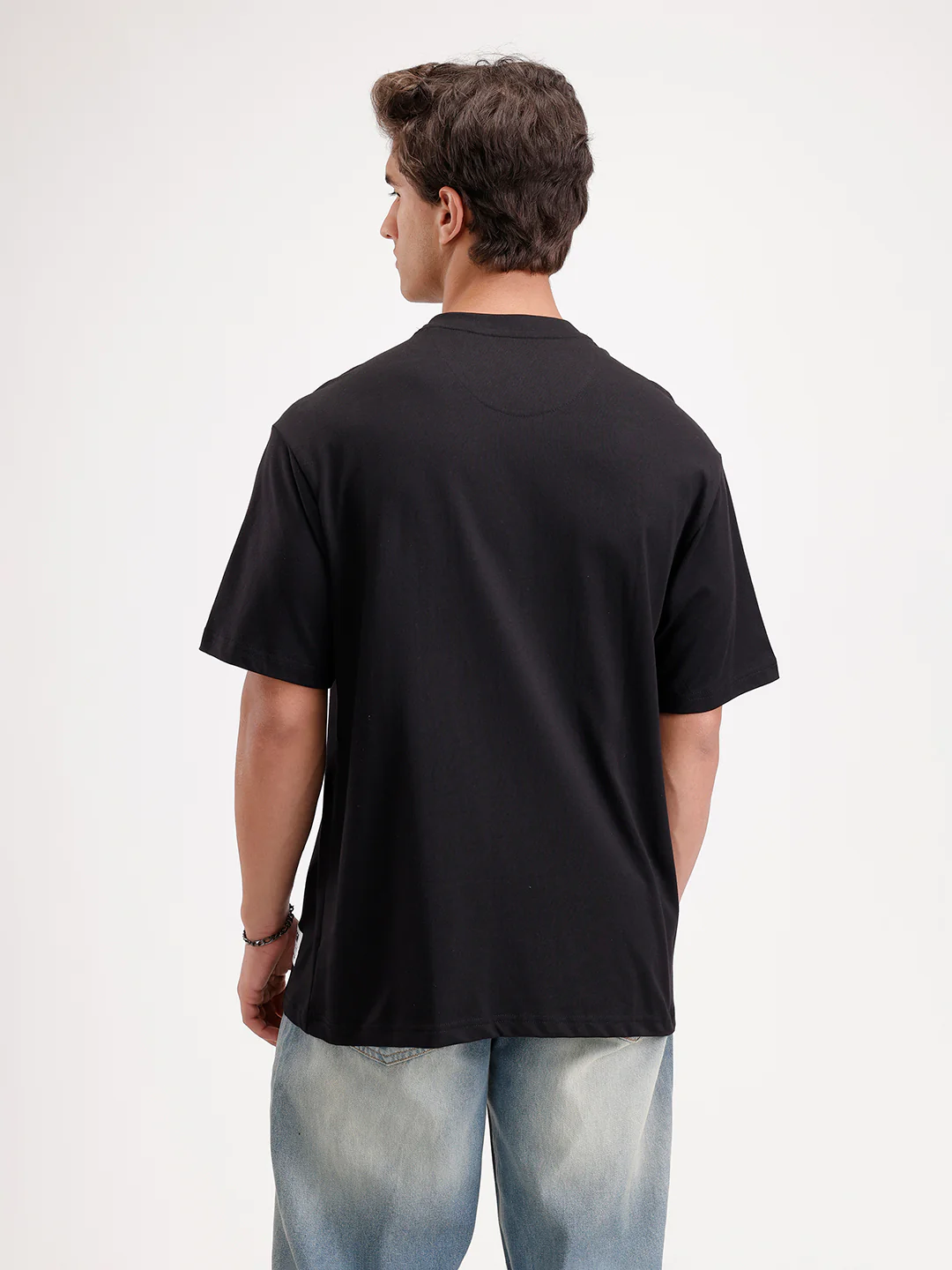 Solid Oversized T-Shirt | Black - Image 3